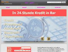 Tablet Screenshot of bar-geld.ch